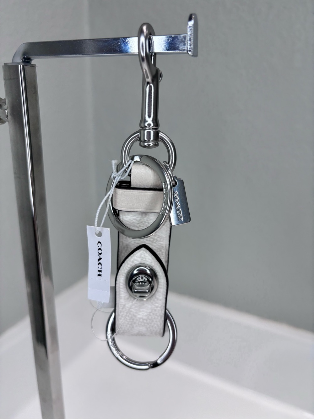 Coach Trigger Snap Valet Bag Charm
